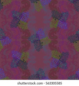 Abstract geometric colorful seamless pattern for background. Decorative backdrop can be used for wallpaper, pattern fills, web page background, surface textures. Old vintage retro energy pattern.