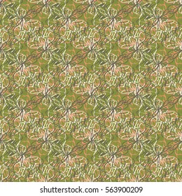 Abstract geometric colorful seamless pattern for background. Decorative backdrop can be used for wallpaper, pattern fills, web page background, surface textures. Old vintage retro energy pattern.