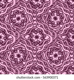 Abstract geometric colorful seamless pattern for background. Decorative backdrop can be used for wallpaper, pattern fills, web page background, surface textures. Old vintage retro energy pattern.