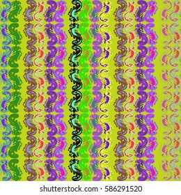 Abstract geometric colorful seamless pattern for background. Decorative backdrop can be used for wallpaper, pattern fills, web page background, surface textures. Old vintage retro energy pattern.