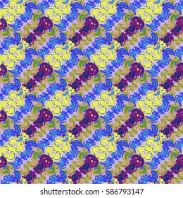Abstract geometric colorful seamless pattern for background. Decorative backdrop can be used for wallpaper, pattern fills, web page background, surface textures. Old vintage retro energy pattern.