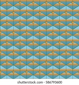 Abstract geometric colorful seamless pattern for background. Decorative backdrop can be used for wallpaper, pattern fills, web page background, surface textures. Old vintage retro energy pattern.