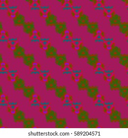 Abstract geometric colorful seamless pattern for background. Decorative backdrop can be used for wallpaper, pattern fills, web page background, surface textures. Old vintage retro energy pattern.