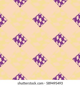 Abstract geometric colorful seamless pattern for background. Decorative backdrop can be used for wallpaper, pattern fills, web page background, surface textures. Old vintage retro energy pattern.