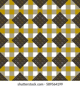 Abstract geometric colorful seamless pattern for background. Decorative backdrop can be used for wallpaper, pattern fills, web page background, surface textures. Old vintage retro energy pattern.