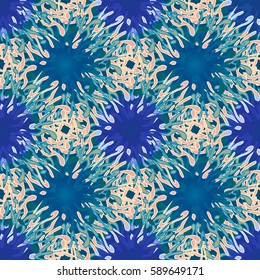 Abstract geometric colorful seamless pattern for background. Decorative backdrop can be used for wallpaper, pattern fills, web page background, surface textures. Old vintage retro energy pattern.