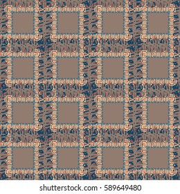 Abstract geometric colorful seamless pattern for background. Decorative backdrop can be used for wallpaper, pattern fills, web page background, surface textures. Old vintage retro energy pattern.
