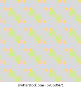 Abstract geometric colorful seamless pattern for background. Decorative backdrop can be used for wallpaper, pattern fills, web page background, surface textures. Old vintage retro energy pattern.