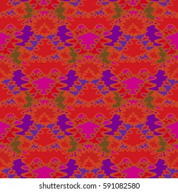 Abstract geometric colorful seamless pattern for background. Decorative backdrop can be used for wallpaper, pattern fills, web page background, surface textures. Old vintage retro energy pattern.