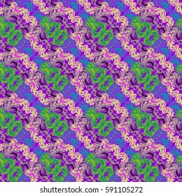 Abstract geometric colorful seamless pattern for background. Decorative backdrop can be used for wallpaper, pattern fills, web page background, surface textures. Old vintage retro energy pattern.