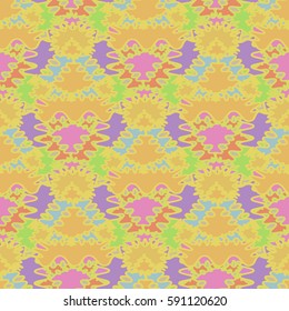 Abstract geometric colorful seamless pattern for background. Decorative backdrop can be used for wallpaper, pattern fills, web page background, surface textures. Old vintage retro energy pattern.