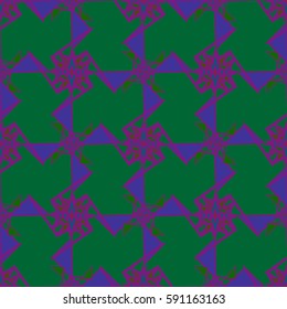 Abstract geometric colorful seamless pattern for background. Decorative backdrop can be used for wallpaper, pattern fills, web page background, surface textures. Old vintage retro energy pattern.