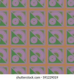 Abstract geometric colorful seamless pattern for background. Decorative backdrop can be used for wallpaper, pattern fills, web page background, surface textures. Old vintage retro energy pattern.