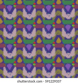 Abstract geometric colorful seamless pattern for background. Decorative backdrop can be used for wallpaper, pattern fills, web page background, surface textures. Old vintage retro energy pattern.