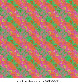 Abstract geometric colorful seamless pattern for background. Decorative backdrop can be used for wallpaper, pattern fills, web page background, surface textures. Old vintage retro energy pattern.