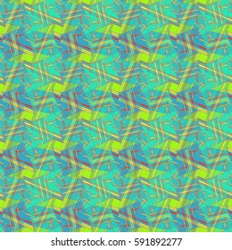Abstract geometric colorful seamless pattern for background. Decorative backdrop can be used for wallpaper, pattern fills, web page background, surface textures. Old vintage retro energy pattern.
