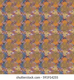 Abstract geometric colorful seamless pattern for background. Decorative backdrop can be used for wallpaper, pattern fills, web page background, surface textures. Old vintage retro energy pattern.