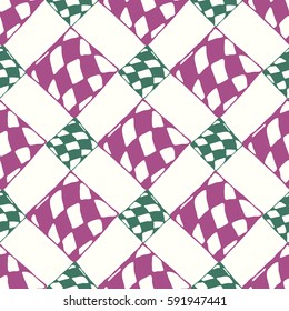 Abstract geometric colorful seamless pattern for background. Decorative backdrop can be used for wallpaper, pattern fills, web page background, surface textures. Old vintage retro energy pattern.