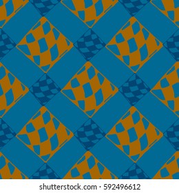 Abstract geometric colorful seamless pattern for background. Decorative backdrop can be used for wallpaper, pattern fills, web page background, surface textures. Old vintage retro energy pattern.