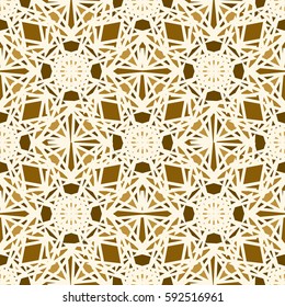 Abstract geometric colorful seamless pattern for background. Decorative backdrop can be used for wallpaper, pattern fills, web page background, surface textures. Old vintage retro energy pattern.