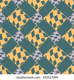 Abstract geometric colorful seamless pattern for background. Decorative backdrop can be used for wallpaper, pattern fills, web page background, surface textures. Old vintage retro energy pattern.