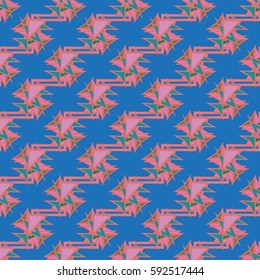 Abstract geometric colorful seamless pattern for background. Decorative backdrop can be used for wallpaper, pattern fills, web page background, surface textures. Old vintage retro energy pattern.