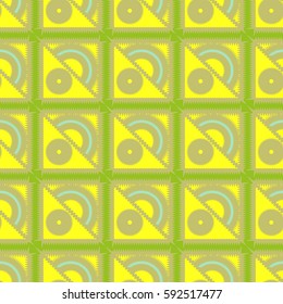 Abstract geometric colorful seamless pattern for background. Decorative backdrop can be used for wallpaper, pattern fills, web page background, surface textures. Old vintage retro energy pattern.