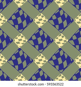 Abstract geometric colorful seamless pattern for background. Decorative backdrop can be used for wallpaper, pattern fills, web page background, surface textures. Old vintage retro energy pattern.