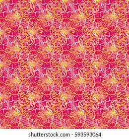 Abstract geometric colorful seamless pattern for background. Decorative backdrop can be used for wallpaper, pattern fills, web page background, surface textures. Old vintage retro energy pattern.