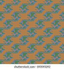 Abstract geometric colorful seamless pattern for background. Decorative backdrop can be used for wallpaper, pattern fills, web page background, surface textures. Old vintage retro energy pattern.