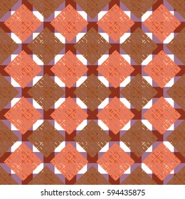 Abstract geometric colorful seamless pattern for background. Decorative backdrop can be used for wallpaper, pattern fills, web page background, surface textures. Old vintage retro energy pattern.