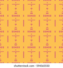 Abstract geometric colorful seamless pattern for background. Decorative backdrop can be used for wallpaper, pattern fills, web page background, surface textures. Old vintage retro energy pattern.