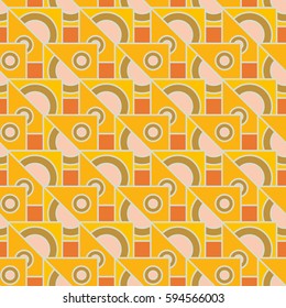 Abstract geometric colorful seamless pattern for background. Decorative backdrop can be used for wallpaper, pattern fills, web page background, surface textures. Old vintage retro energy pattern.
