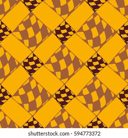 Abstract geometric colorful seamless pattern for background. Decorative backdrop can be used for wallpaper, pattern fills, web page background, surface textures. Old vintage retro energy pattern.