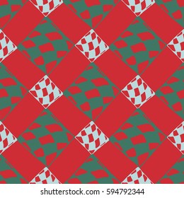 Abstract geometric colorful seamless pattern for background. Decorative backdrop can be used for wallpaper, pattern fills, web page background, surface textures. Old vintage retro energy pattern.