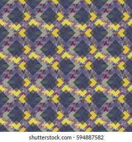 Abstract geometric colorful seamless pattern for background. Decorative backdrop can be used for wallpaper, pattern fills, web page background, surface textures. Old vintage retro energy pattern.
