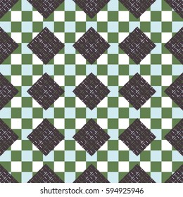 Abstract geometric colorful seamless pattern for background. Decorative backdrop can be used for wallpaper, pattern fills, web page background, surface textures. Old vintage retro energy pattern.
