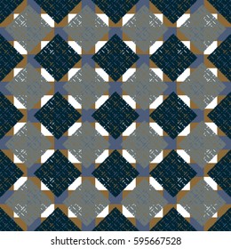 Abstract geometric colorful seamless pattern for background. Decorative backdrop can be used for wallpaper, pattern fills, web page background, surface textures. Old vintage retro energy pattern.