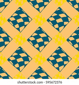 Abstract geometric colorful seamless pattern for background. Decorative backdrop can be used for wallpaper, pattern fills, web page background, surface textures. Old vintage retro energy pattern.
