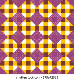 Abstract geometric colorful seamless pattern for background. Decorative backdrop can be used for wallpaper, pattern fills, web page background, surface textures. Old vintage retro energy pattern.