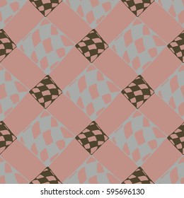 Abstract geometric colorful seamless pattern for background. Decorative backdrop can be used for wallpaper, pattern fills, web page background, surface textures. Old vintage retro energy pattern.