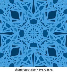 Abstract geometric colorful seamless pattern for background. Decorative backdrop can be used for wallpaper, pattern fills, web page background, surface textures. Old vintage retro energy pattern.