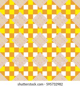 Abstract geometric colorful seamless pattern for background. Decorative backdrop can be used for wallpaper, pattern fills, web page background, surface textures. Old vintage retro energy pattern.