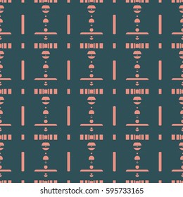 Abstract geometric colorful seamless pattern for background. Decorative backdrop can be used for wallpaper, pattern fills, web page background, surface textures. Old vintage retro energy pattern.