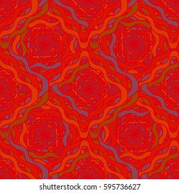 Abstract geometric colorful seamless pattern for background. Decorative backdrop can be used for wallpaper, pattern fills, web page background, surface textures. Old vintage retro energy pattern.