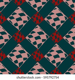 Abstract geometric colorful seamless pattern for background. Decorative backdrop can be used for wallpaper, pattern fills, web page background, surface textures. Old vintage retro energy pattern.