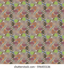 Abstract geometric colorful seamless pattern for background. Decorative backdrop can be used for wallpaper, pattern fills, web page background, surface textures. Old vintage retro energy pattern.