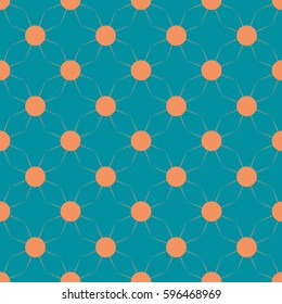 Abstract geometric colorful seamless pattern for background. Decorative backdrop can be used for wallpaper, pattern fills, web page background, surface textures. Old vintage retro energy pattern.