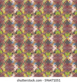 Abstract geometric colorful seamless pattern for background. Decorative backdrop can be used for wallpaper, pattern fills, web page background, surface textures. Old vintage retro energy pattern.