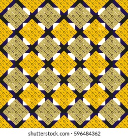 Abstract geometric colorful seamless pattern for background. Decorative backdrop can be used for wallpaper, pattern fills, web page background, surface textures. Old vintage retro energy pattern.